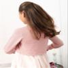 BlackButterfly Kids Long Sleeve Sparkle Cardigan Childrens Girls Bolero Shrug (Baby Pink, 3-4 YRS) view 4