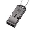 TACRAY Titanium Emergency Survival Whistle  Square Dual-Tube Design, Ultra-Loud 120+dB, Waterproof & Durable, EDC Safety Whistle for Camping, Hiking, Outdoor & Rescue (Gray) view 1