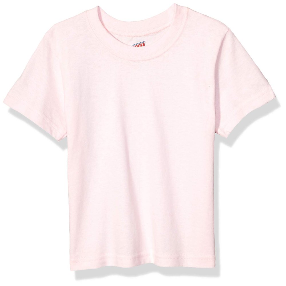 Soffe Toddler Boy's Toddler Short Sleeve Tee Shirt, Soft Pink, 4T