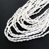 Twisting Strand Snow White Beads Layered Unique Chic Crystal Rhinestone Elegant Jewelry Necklace For Women view 2