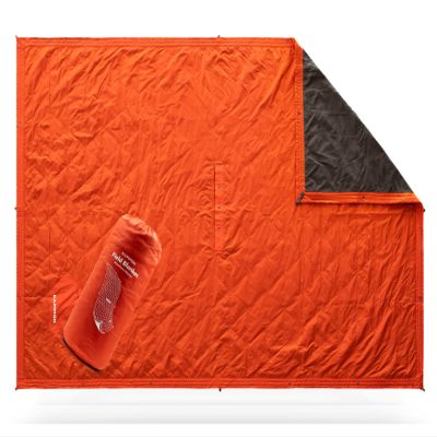KAMMOK Field Blanket - Microfleece, Water Resistant, Portable, Durable, Indoor/Outdoor Camp Blanket (84 in  50 in) - Ember Orange