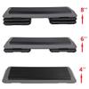 Oteymart 43 Inches Aerobic Step Platform Stepper Height Adjustable for Exercise Workout Step Platform w/ 4 Risers Trainer, Black view 3