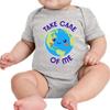 TEEAMORE Custom Bodysuits for Baby Personalized Bodysuit Design Your Own Add Your Text Image Athletic Heather view 3