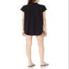 Seafolly Women's Standard Button Front Sleeveless Short Cover Up, Beach Edit Black, Large view 2