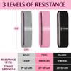 Gymbee Resistance Bands for Working Out - Exercise Bands to Workout Glutes, Thighs & Legs - No-Slip Cloth Booty Belt for Gym & Home Fitness, Yoga, Strength & Pilates for Men/Women - 3 Levels view 2