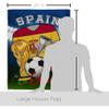 World Cup Spain Flags Spanish Banner Room Wall Art Flag Poles For Outside House Patio Porch Lawn Garden Stand Tapestry Yard Signs FIFA Gifts Sports Fan Trophy Soccer Game Football Made In USA view 2