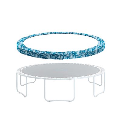 Machrus Upper Bounce 9 ft Round Trampoline Replacement Safety Pad Spring Cover, Protective Accessories