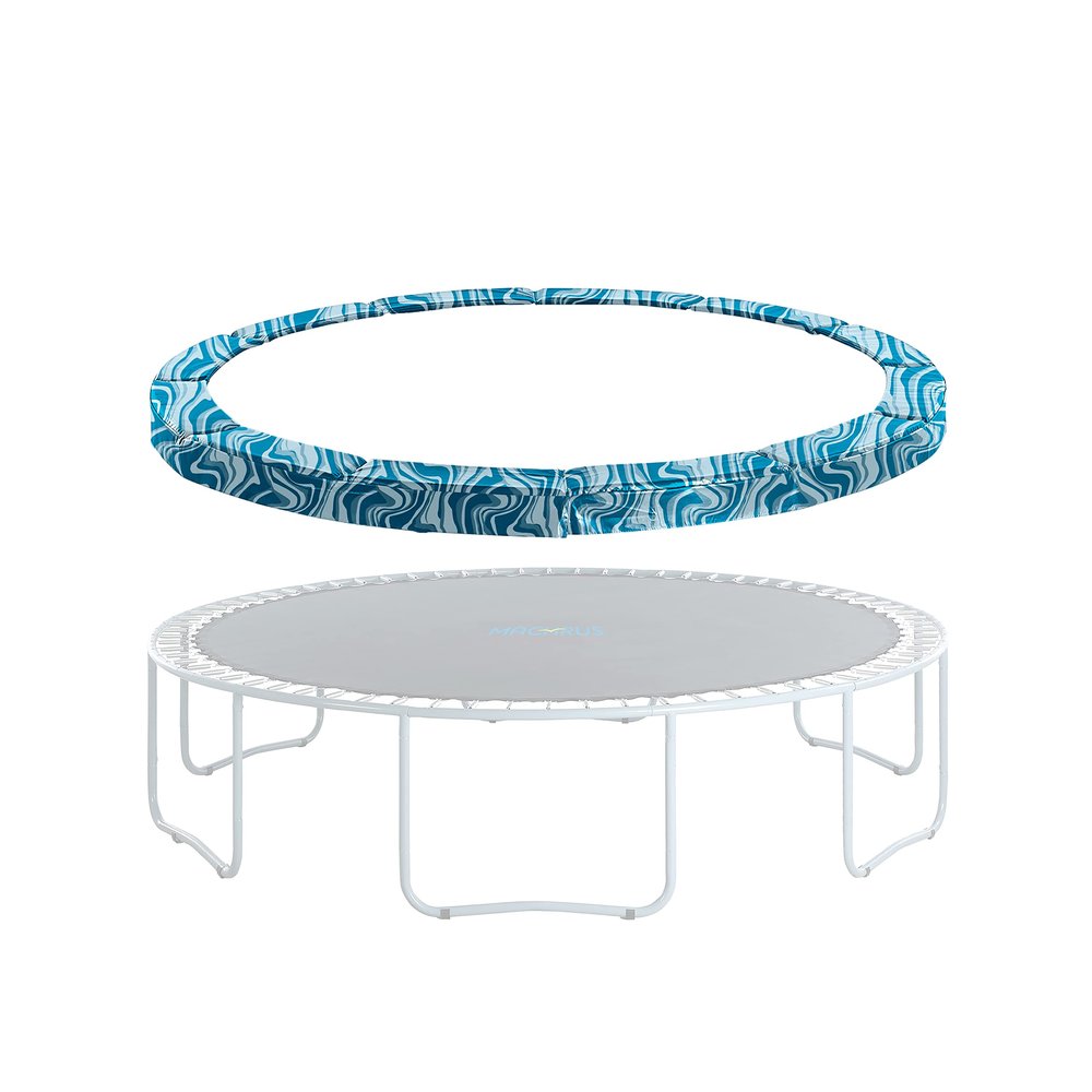 Machrus Upper Bounce 9 ft Round Trampoline Replacement Safety Pad Spring Cover, Protective Accessories