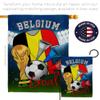 World Cup Belgium Flags Belgian Banner Room Wall Art Flag Poles For Outside House Patio Porch Lawn Garden Stand Tapestry Yard Signs FIFA Gifts Sports Fan Trophy Soccer Game Football Made In USA view 4
