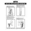 STX unisex adult SPORTING_GOODS Lacrosse Handle Shaft Lock, White/Black, 1 US view 2