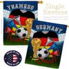 World Cup Germany Flags German Banner Room Wall Art Flag Poles For Outside House Patio Porch Lawn Garden Stand Tapestry Yard Signs FIFA Gifts Sports Fan Trophy Soccer Game Football Made In USA view 3