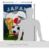 World Cup Japan Flags Japanese Banner Room Wall Art Flag Poles For Outside House Patio Porch Lawn Garden Stand Tapestry Yard Signs FIFA Gifts Sports Fan Trophy Soccer Game Football Made In USA view 2