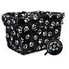 Cruiser Candy Bicycle Basket Liner & Tote in One, Stylish Bike Basket Liner, Yoga Bag,Gym Bag,Beach Bag. Matching Bicycle Bell Included, Bike Bell (Dog Paw) view 1