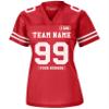 Custom Replica Football Jersey for Women Add Your Team Name and Number Personalized T-Shirt 2 Sided True Red view 1