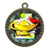 Express Medals Lamp of Knowledge Gold Medal Trophy Award with Neck Ribbon STDD212-FCL418 25PK view 1