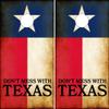 Cornhole Board Wraps ~ Texas Flag Come and Take It & Rustic American Dont Tread On Me DTOM Cornhole Laminated Vinyl Sheets Combo (Set of 2) CHB view 1