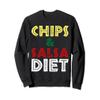Vintage Chips And Salsa Diet Anti Fitness Gym Bodybuilding Sweatshirt view 1