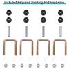 10L0L EZGO TXT Heavy Duty Rear Leaf Spring - Golf Cart 4-Leaf Leaf Spring with Bushings & Sleeves 1012303 74207-G02 72618-G01 view 4