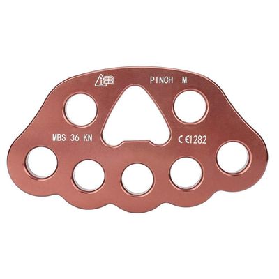 Alomejor Climbing Rigging Plate,High-Durability 36KN Load Capacity Lightweight 8-Hole Design,Mountaineering Connector for Rock Climbers Hikers Outdoor Safety Gear