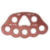 Alomejor Climbing Rigging Plate,High-Durability 36KN Load Capacity Lightweight 8-Hole Design,Mountaineering Connector for Rock Climbers Hikers Outdoor Safety Gear view 1