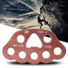 Alomejor Climbing Rigging Plate,High-Durability 36KN Load Capacity Lightweight 8-Hole Design,Mountaineering Connector for Rock Climbers Hikers Outdoor Safety Gear view 2