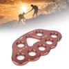 Alomejor Climbing Rigging Plate,High-Durability 36KN Load Capacity Lightweight 8-Hole Design,Mountaineering Connector for Rock Climbers Hikers Outdoor Safety Gear view 3