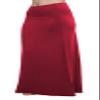 Urban CoCo Women's Stylish Spandex Comfy Fold-Over Flare Long Maxi Skirt (XL, Wine Red) view 4