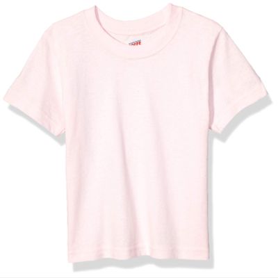 Soffe Toddler Boy's Toddler Short Sleeve Tee Shirt, Soft Pink, 2T