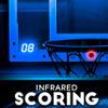 Franklin Sports Over The Door Mini Basketball Hoop - Pro Hoops Light Up Electronic Indoor Kids Hoop with Mini Basketball - Slam Dunk Approved Backboard - Bedroom + Office Mini Hoop + Ball - LED view 2