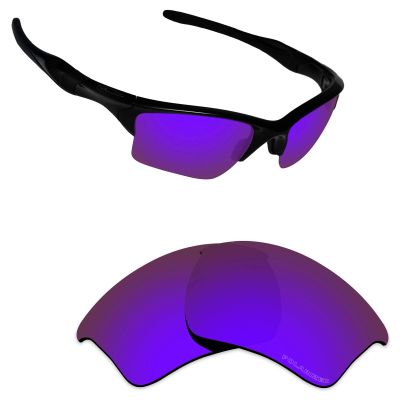Alphax Plasma Purple Optimized Polarized Engraved Replacement Lenses for Oakley Half Jacket 2.0 XL OO9154