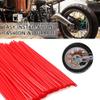 Spoke Cover Set, 36-Piece Red Motorcycle and Bike Wheel Rim Protector, Reflective Guard Wraps for Dirt and Street Bikes view 4