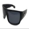 Locs Mad Dog Hardcore Gangster Cholo Narrow Rectangular Sunglasses (Matte Black) view 1