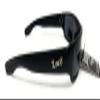 Locs Mad Dog Hardcore Gangster Cholo Narrow Rectangular Sunglasses (Matte Black) view 4