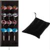 Viper Dart Caddy Solid Wood Wall Mounted Dart Holder/Stand, Displays 4 Sets of Steel or Soft Tip Darts, for All Sisal & Electronic Dartboards, Surrounds & Cabinets, Black Finish view 1