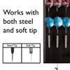 Viper Dart Caddy Solid Wood Wall Mounted Dart Holder/Stand, Displays 4 Sets of Steel or Soft Tip Darts, for All Sisal & Electronic Dartboards, Surrounds & Cabinets, Black Finish view 3