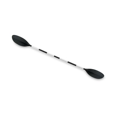 Intex 69629E 86" Kayak Paddle: Ribbed Spoon Shaped Blades Durable Lightweight Shaft Comfortable Grips 3-Position Feather Adjustability TUV RL Approved