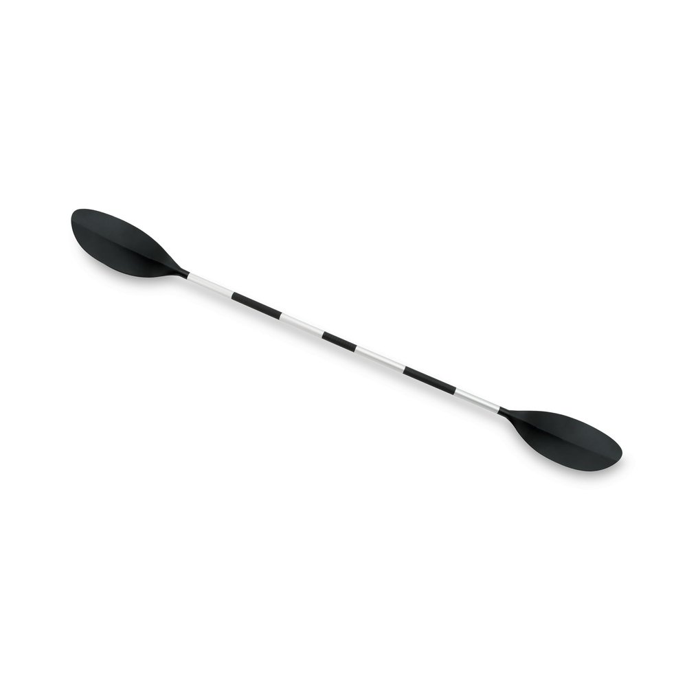 Intex 69629E 86" Kayak Paddle: Ribbed Spoon Shaped Blades Durable Lightweight Shaft Comfortable Grips 3-Position Feather Adjustability TUV RL Approved