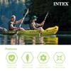Intex 69629E 86" Kayak Paddle: Ribbed Spoon Shaped Blades  Durable Lightweight Shaft  Comfortable Grips  3-Position Feather Adjustability  TUV RL Approved view 3