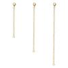 BERRICLE Sterling Silver Chain Extension Yellow Gold Flashed, 3 Piece view 1