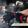ATERCEL Workout Gloves for Men and Women, Exercise Gloves for Weight Lifting, Cycling, Gym, Training, Breathable and Snug fit (Red, XL) view 2