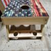 American Flag Series - Premium Cornhole Boards w Cupholders and a Handle - Includes 2 Regulation 4' x 2' Cornhole Boards w Premium Birch Plywood and 8 Cornhole Bags (Brick Flag) view 2