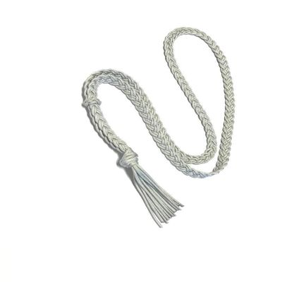neck rope horse tack bridleless riding silver grey