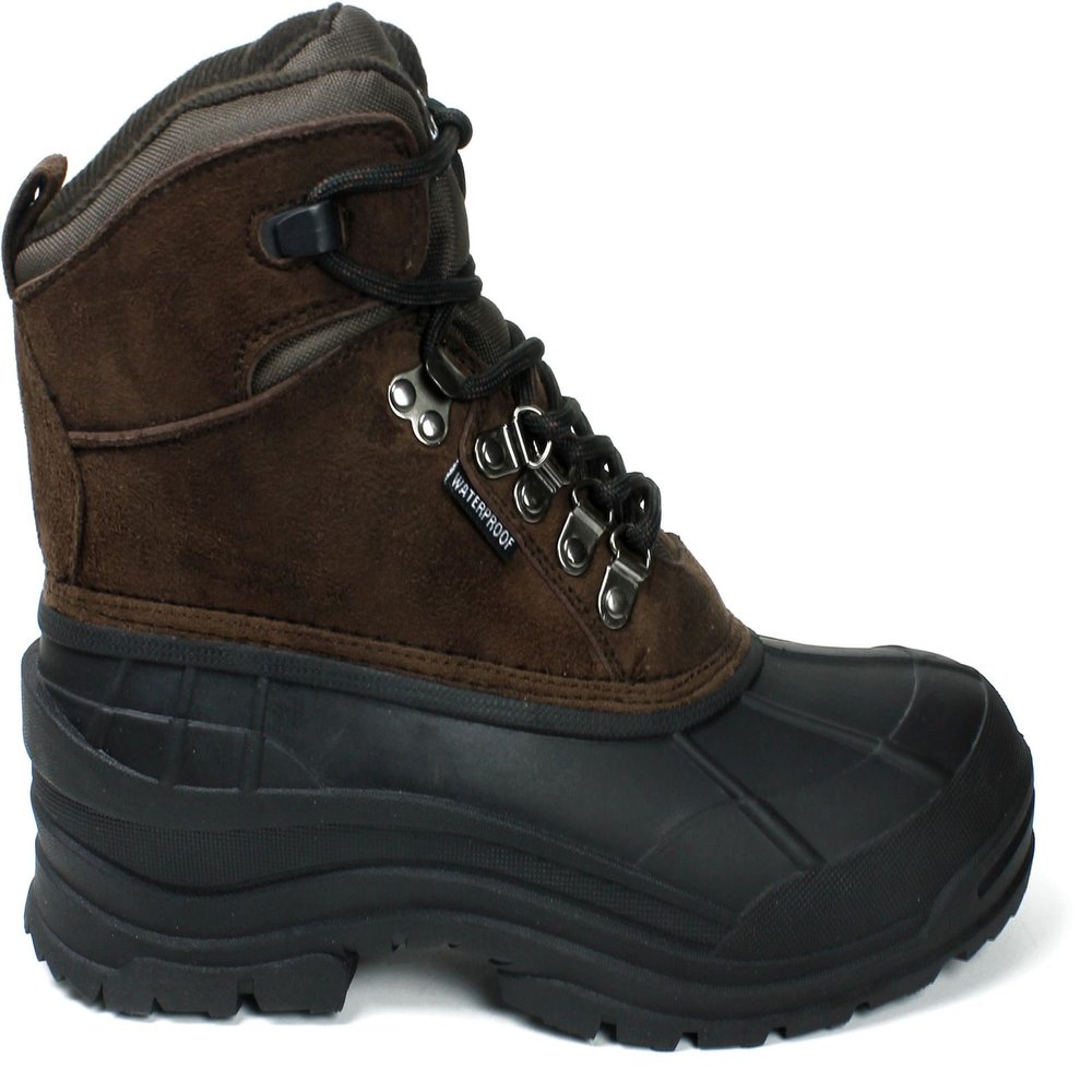 Labo Pro Men's Warm Winter Snow Boots Shoes Waterproof Insulated Lace UP 103LP-BROWN-9.5