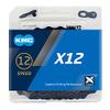 KMC Unisex  Adult X12 BlackTech Black 126 Links with ML EK view 2