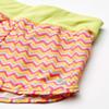 Soffe Big Girl's Knit Band Short Shorts, Summer Chevron/Kool Kiwi, X-Large view 2