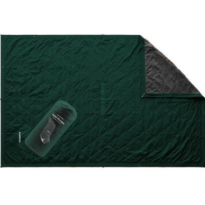 KAMMOK Field Blanket - Microfleece, Water Resistant, Portable, Durable, Indoor/Outdoor Camp Blanket (84 in  50 in) - Pine Green