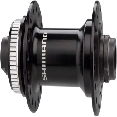 SHIMANO HB-RS470 Disc Brake Front Bicycle Hub - Center Lock DISC 28H, 12MM Thru AXLE(W/O AXLE), Old:100MM, W/O Lock Ring, Black - EHBRS470CL