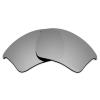 Alphax Silver Titanium Mirrored Elite Polarized Replacement Lenses for Oakley Half Jacket 2.0 XL Sunglasses view 2