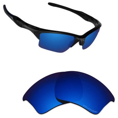 Alphax Pacafic Blue Mirrored Elite Polarized Replacement Lenses for Oakley Half Jacket 2.0 XL Sunglasses