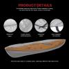 GOODSMANN Kayak/Canoe Cover 10FT Water Resistant 600D Marine Grade Heavy Duty 100% Polyester Oxford with PU Coated Trailerable Kayak Storage Bag Boat Cover Fits 10FT Long and Beam Width up to 27IN view 2
